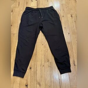 Men's Domyos Slim Fit Pants by Decathlon Black SZ Large (L34) Jogger Sweatpants